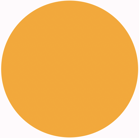 A circle mark used as the first construction step for a rose chart
